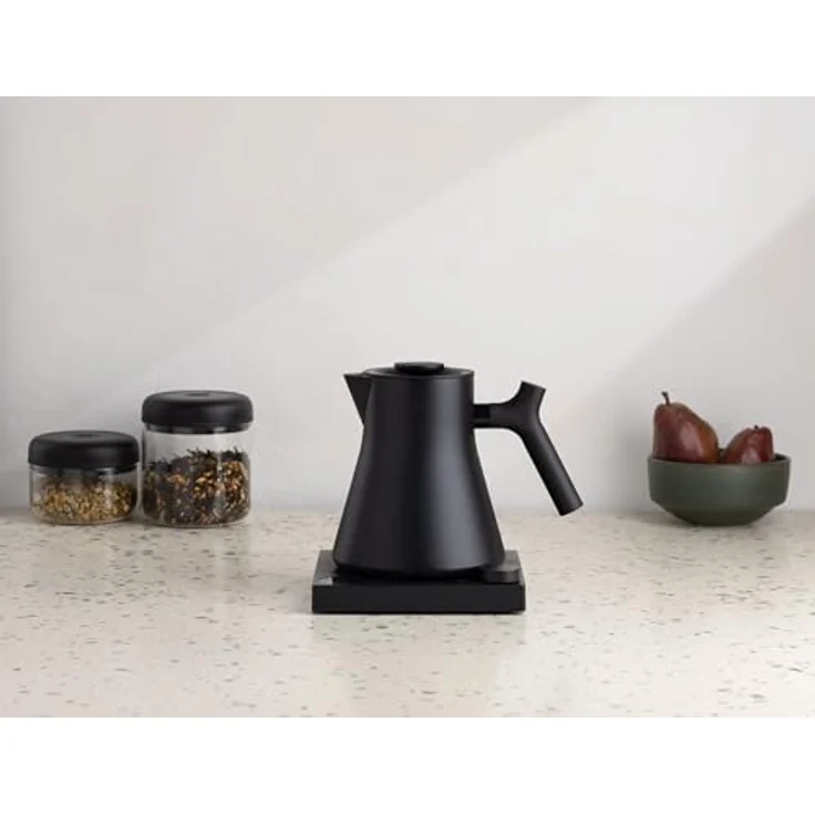 Fellow Corvo EKG Elektrischer Wasserkessel – Elektrische Übergusskanne für Kaffee und Tee – schnellerhitzender elektrischer Wasserkocher – Mattschwarz – 0,9 Liter – Bild 2