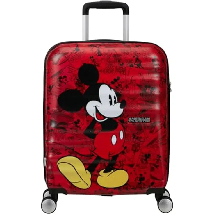 American Tourister Wavebreaker Disney FL - Spinner S, Handgepäck, 55 cm, 36 L, Mickey Comics Red