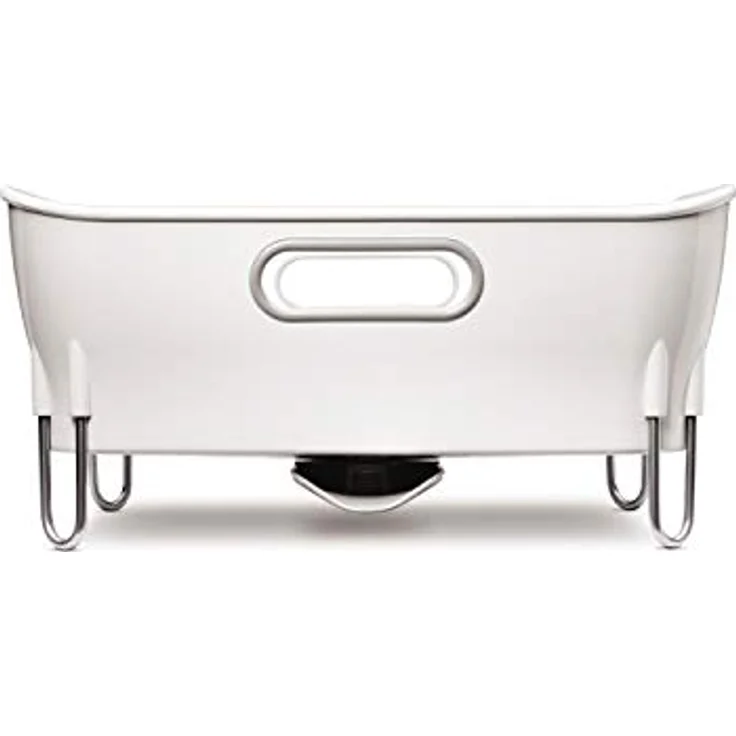 simplehuman KT1104 kompaktes Abtropfgestell, weißer Kunststoff, 5 Jahre Garantie – Bild 3