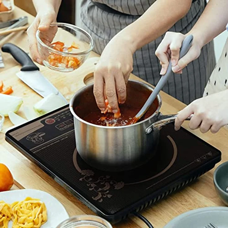 Retoo Induktionskochplatte Induktionskochfeld 1 Platte 2200W, 4 Temperatureinstellungen, Kochfeld, Induktions Herdplatte Touch-Steuerung, Kochplatte, Schwarz – Bild 2