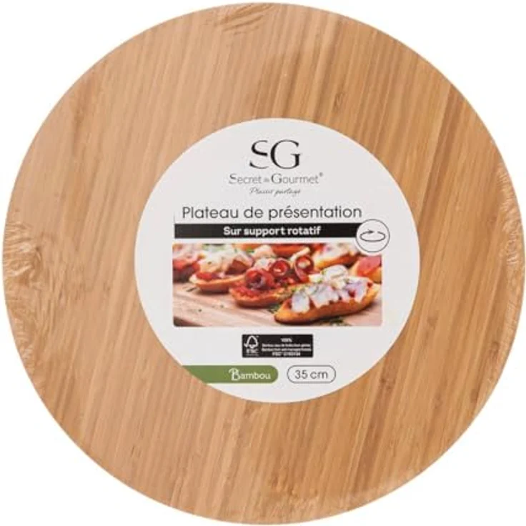 Secret de Gourmet Drehbare Platte, Bambus, Durchmesser 35 cm – Bild 3