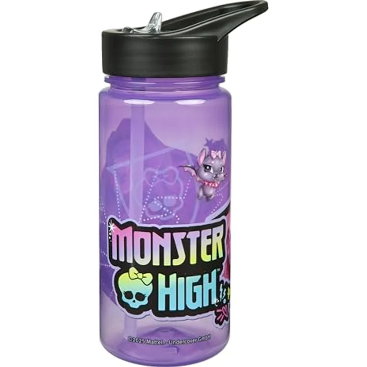 Scooli Lunchbox Monster High, 2-tlg. Set mit auslaufsicherer Brotzeitdose und 500 ml Trinkflasche, BPA-frei – Bild 3