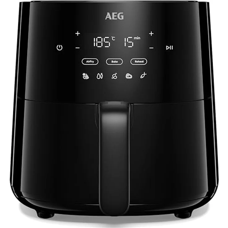 AEG AAF3B Heißluftfritteuse mit 8 Programmen und wenig bis gar kein Öl, 3,3l, schwarz – Bild 5