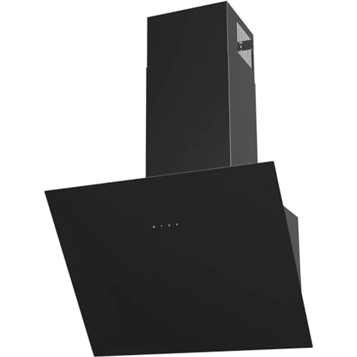 Oranier DHK660, Wandhaube 60 cm, schwarze Kopffrei-Haube mit Touch-Control Steuerung, 3 Leistungsstufen und weißer LED Anzeige – Bild 1