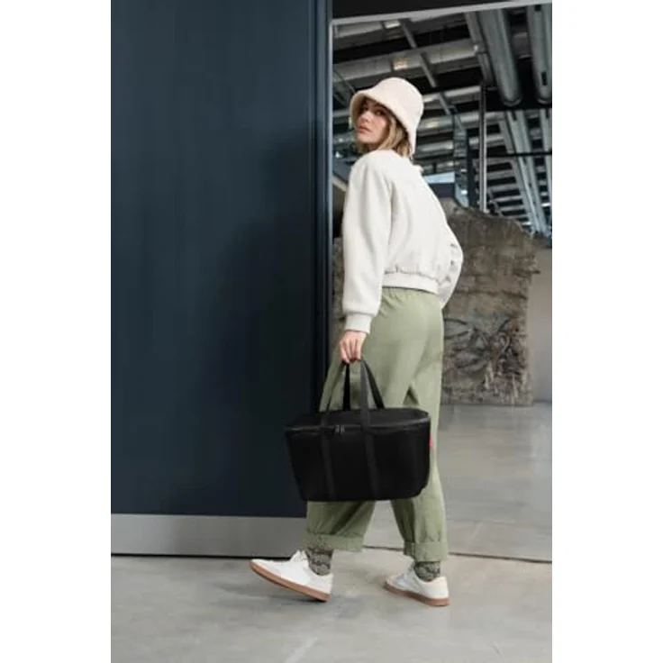 Reisenthel coolerbag special edition Shopper, großer Einkaufskorb mit Thermo-Isolierung aus recyceltem Polyester, Schwarz – Bild 6