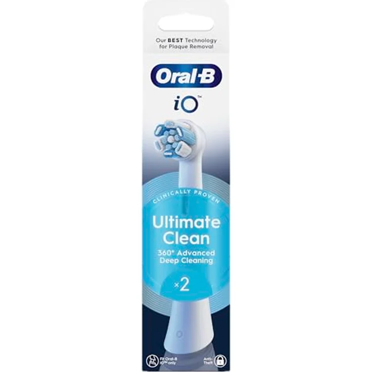 Oral-B Ultimate Clean Ersatzbürsten, Weiß, für Oral-B iO, runde Bürste mit Farbwechsel-Borsten zur Plaque-Entfernung – Bild 3