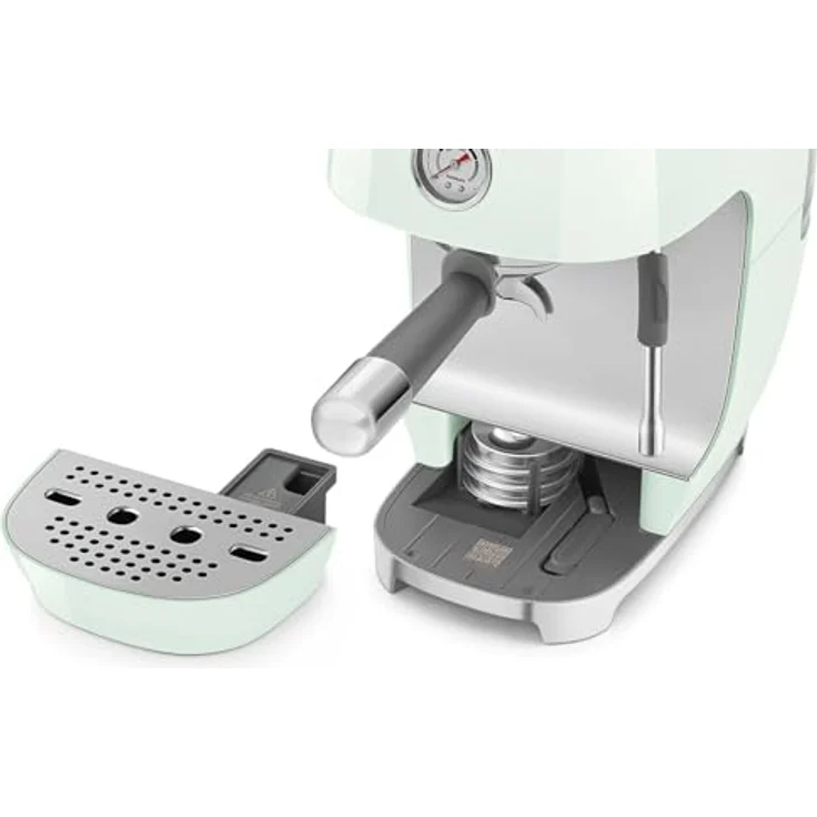 Smeg ECF03PGEU, Premium Siebträgermaschine im 50’s Style, Pastellgrün, mit Cold-Brew-Funktion und manueller Dampflanze – Bild 8