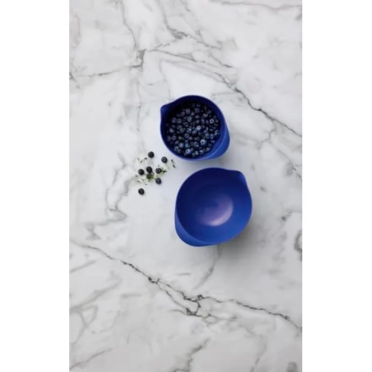 Rosti Margrethe Rührschüssel 1,5 Liter, Bruchsichere Schüssel, Backschüssel, Hefeteigschüssel mit gutem Griff, Teigschüssel aus Recycelbarem Kunststoff, Electric Blue – Bild 2