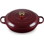 LE CREUSET Emaillierter Gusseisen-Bräter, 3,5 qt, Rhone - Hervorragende Wärmeverteilung und -speicherung