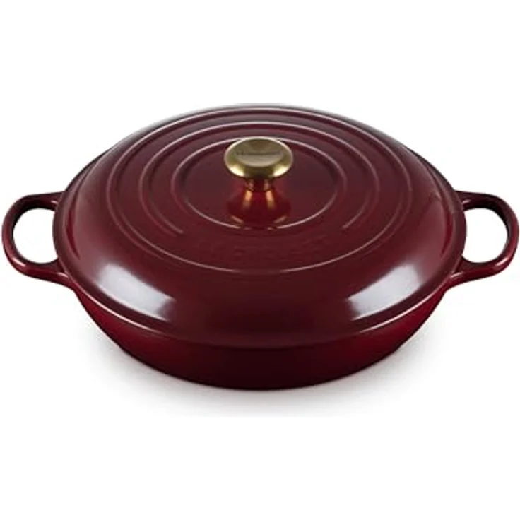 LE CREUSET Emaillierter Gusseisen-Bräter, 3,5 qt, Rhone - Hervorragende Wärmeverteilung und -speicherung – Bild 1