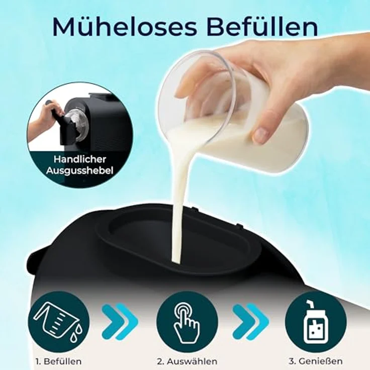 KLAMER Softeismaschine, 1,5L Eismaschine & Slush Maschine mit 7 Programmen, automatische Reinigung, digitales Rezeptbuch – Bild 4