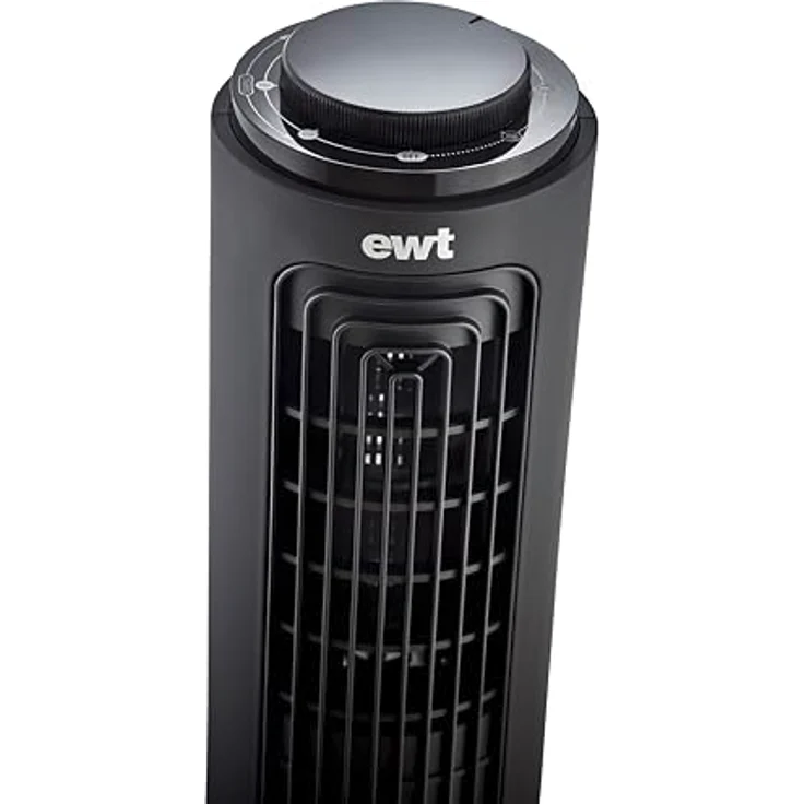 EWT Tischventilator, Ventilator mit kompakter Bauweise, schwarz – Bild 5