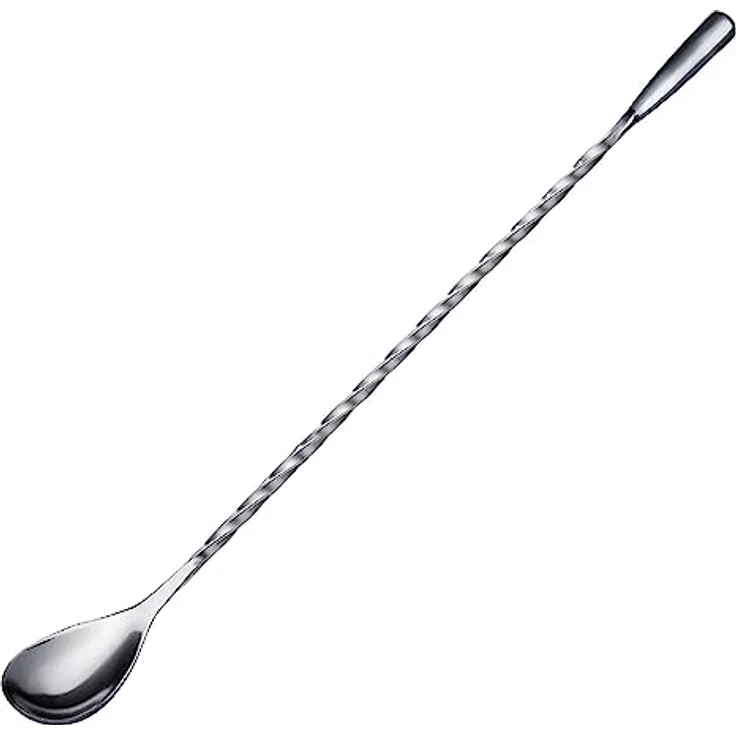 Westmark Barlöffel James – praktisches Bar-Zubehör zum Mixen von Cocktails, hochwertiger Spiral-Löffel für leckere Longdrinks, langer Stiel – Edelstahl 18/8