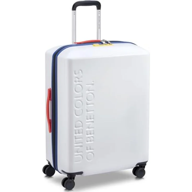 DELSEY PARIS x United Colors of Benetton United – Hartschalenkoffer 65 cm x 46 cm x 27 cm – 68 l – L, weiß, L - TSA-Codeschloss, leise Räder, optimale Organisation – Bild 2