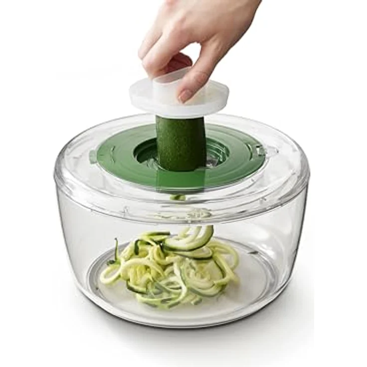 JOSEPH JOSEPH Salatzubereitungs Set MULTI PREP 4 in 1 Salatschleuder Hobel Reibe – Bild 2