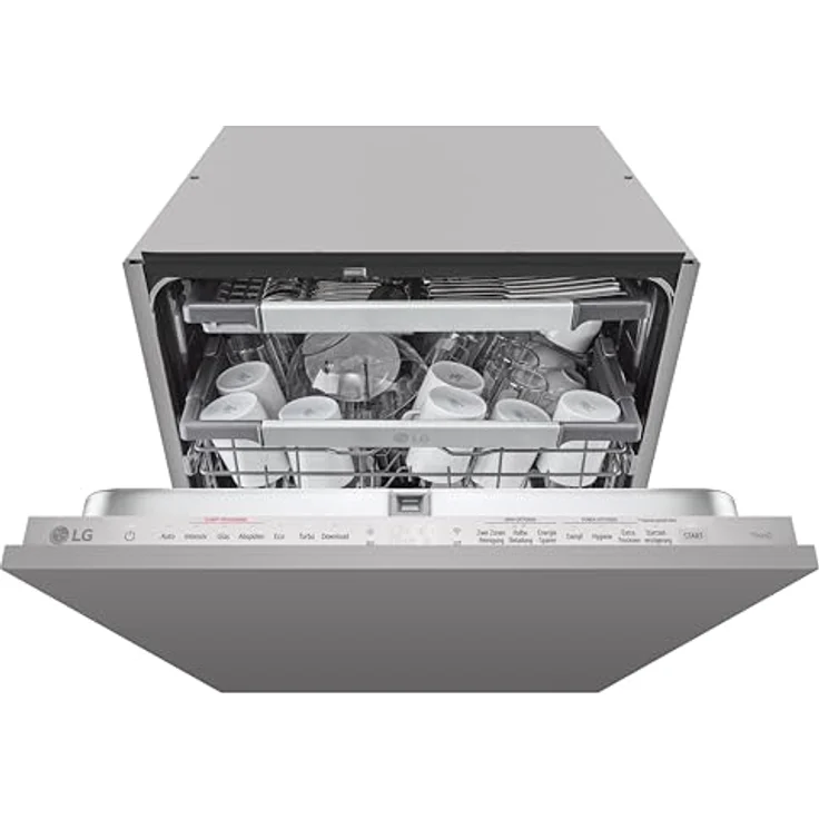 LG DB476TXS, vollintegrierbarer Geschirrspüler, 598 mm breit, 43 dB(A), Inverter Direct Drive®, QuadWash®, TrueSteam®, App-kompatibel – Bild 5