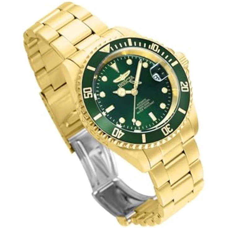 Invicta Pro Diver 35696, Edelstahl Herren Automatikuhr mit grünem Zifferblatt, 40mm, 20 bar Wasserdruckbeständig – Bild 2