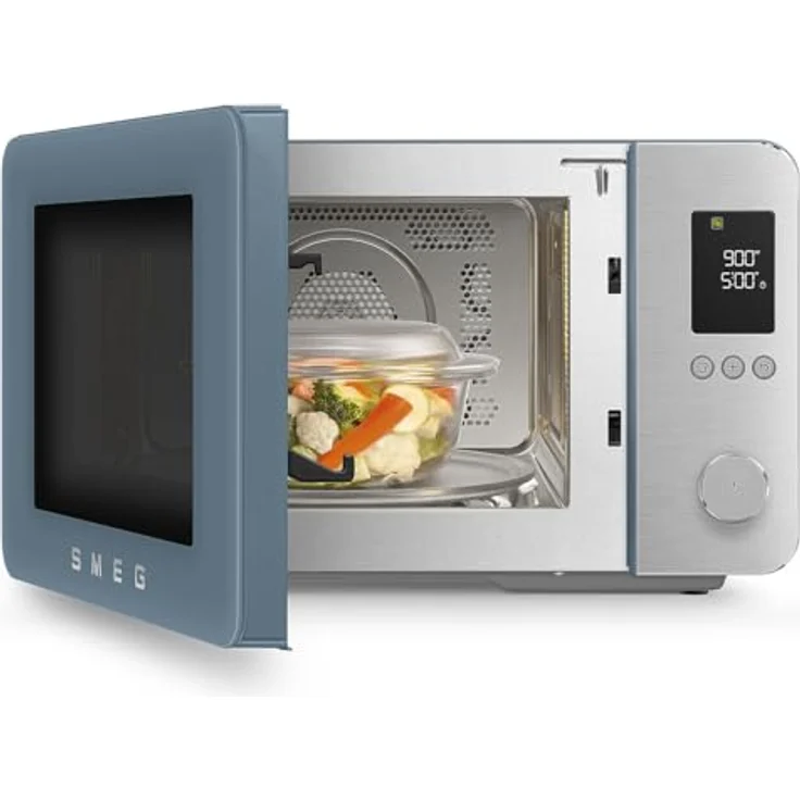 Smeg MOC02SBMEU Kombi-Mikrowelle in Storm Blue, 9 Garfunktionen, Inverter-Technologie, 25 Automatikprogramme – Bild 7