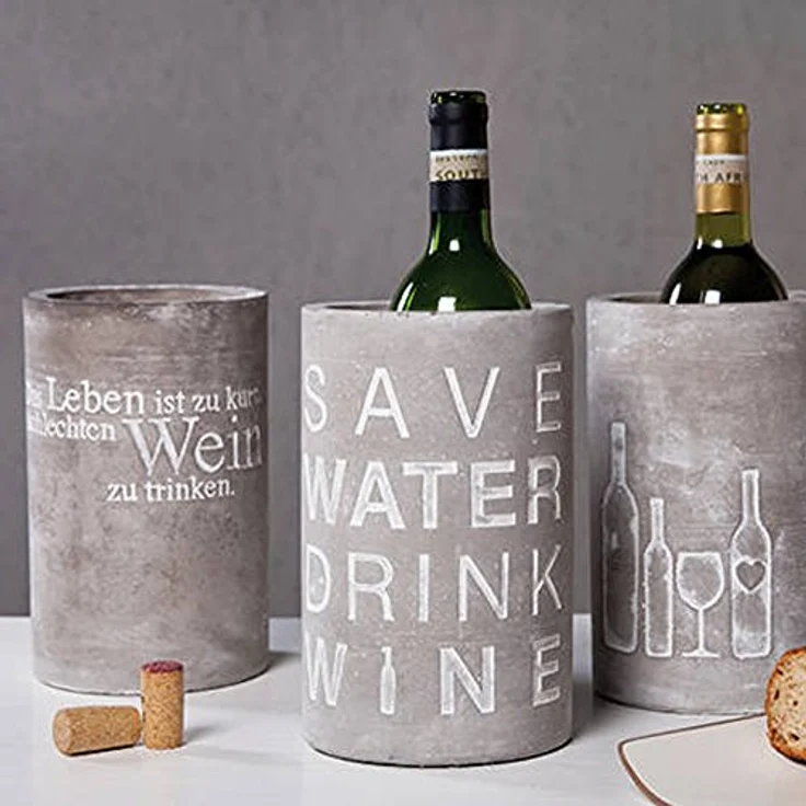 Räder P.e.t. Vino Beton Weinkühler Flasche – Bild 3