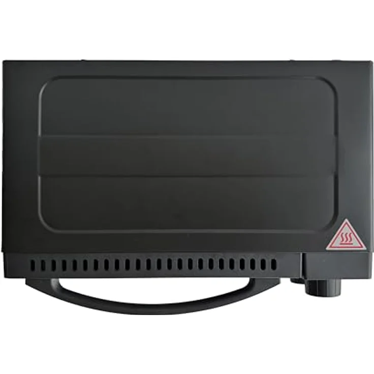 SILVA Schneider MB 1000, Minibackofen, 10 L, schwarz, 650 Watt, Temperaturregelung 100-230 °C, Timer mit Endsignal, Quarzheizelemente, Doppelglastür, Inklusive Backblech, Grillrost & Griff – Bild 5