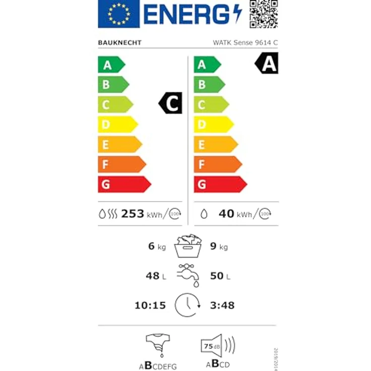 Bauknecht WATK Sense 9614C, Waschtrockner 9 kg / 6 kg, 1400 U/min, Energieeffizienz A/C, Versandkostenfrei – Bild 11