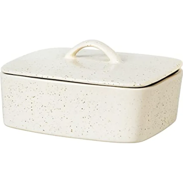 broste Copenhagen Butterdose, Steingut, 15cm