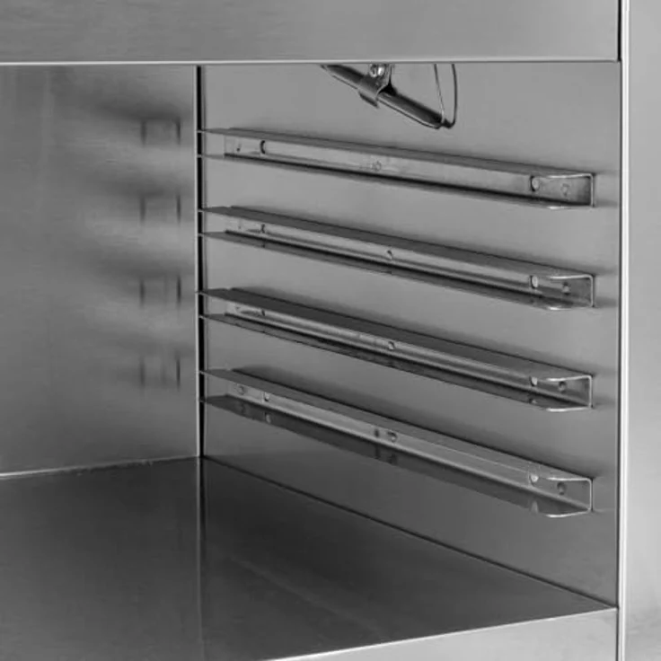 VERTES Salamander Grill, Gastronomie Ofen mit Edelstahlgehäuse, regelbar 50-300°C, 2000 Watt, höhenverstellbar, zum Überbacken, Gratinieren und Warmhalten – Bild 4