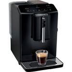 BOSCH VeroCup TIE20109, Kaffeevollautomat mit Milchaufschäumer, schwarz, Easy Select Display, Aroma Max System, Keramik-Mahlwerk, 1,4 l Wassertank, 1.300 W Leistung