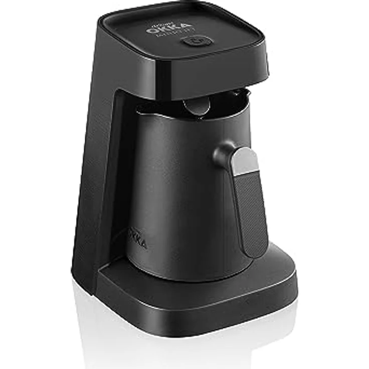 Arzum OKKA MINIO JET türkische Kaffeemaschine, türkische Kaffeekanne, 400 W, 5 Tassen Kaffeekapazität, Überlaufschutz, akustisches Warnsystem (Chrom) – Bild 2