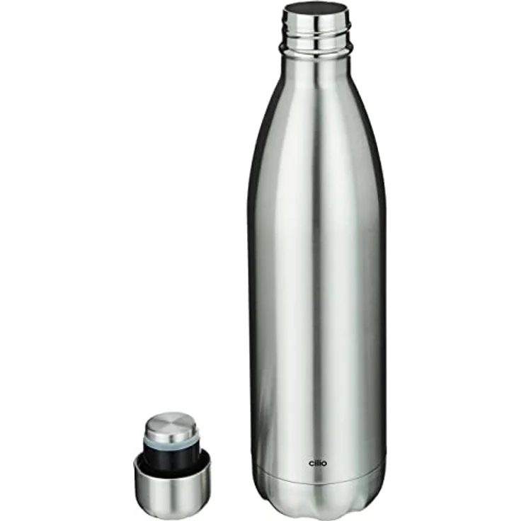 Cilio ELEGANTE Isolierflasche, Edelstahl, Silber, One Size – Bild 3