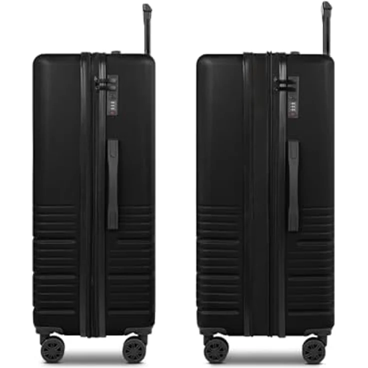 camel active XL Trolley Koffer Hanoi Serie, Hartgepäck aus Polycarbonat mit 99 Liter Volumen, 4 Doppelrollen & Zahlenschloss, 47 x 30 x 78 cm, für Damen und Herren – Bild 3