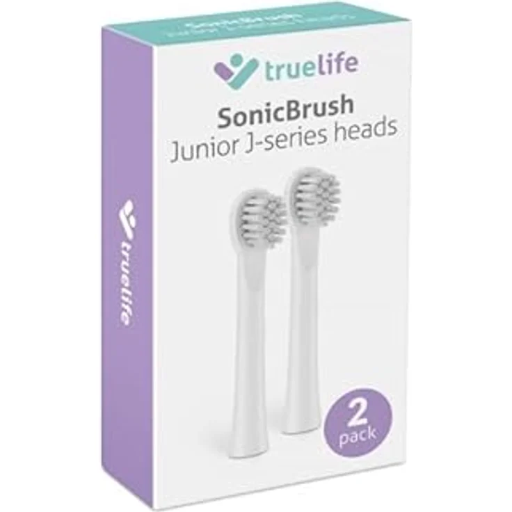 TrueLife SonicBrush Junior J100 Heads Soft, Ersatzkopf für Kinderzahnbürsten, 2er Pack mit sanften Borsten – Bild 3