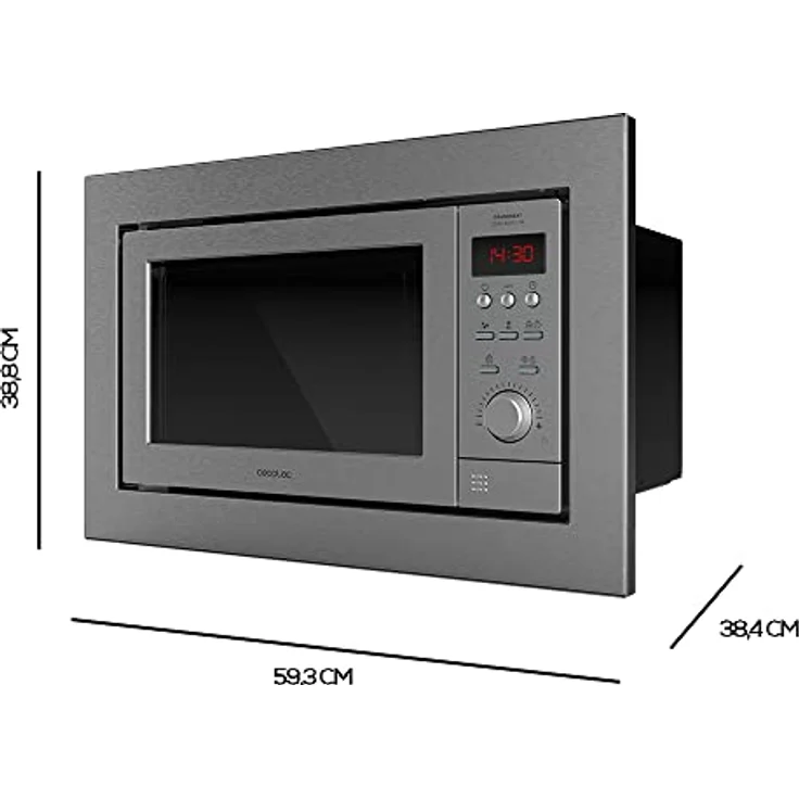 Cecotec Grandheat 2500 Built-IN STEEL, Mikrowelle mit Grill, Einbaugerät, 01390 – Bild 6