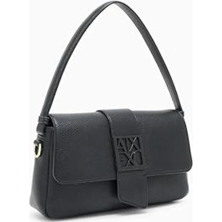 Armani Exchange Susy Umhängetasche, Schwarz, 24 cm x 7 cm x 18 cm, 100% Polyurethan – Bild 6