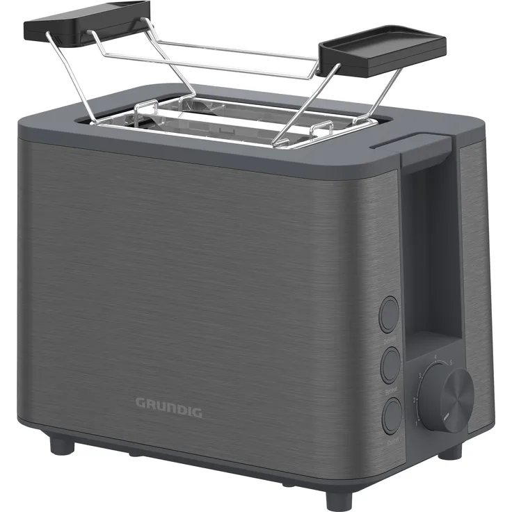 Grundig TA 7340, Toaster, Schwarz mit 950 W Leistung