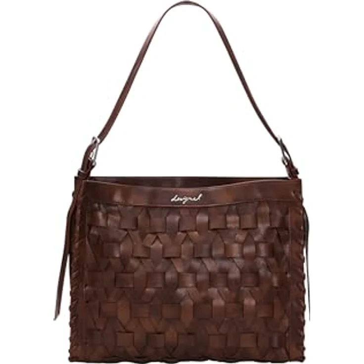Desigual Argon Schultertasche 42 cm, braun, 100% Polyurethan, stilvolles Design – Bild 3