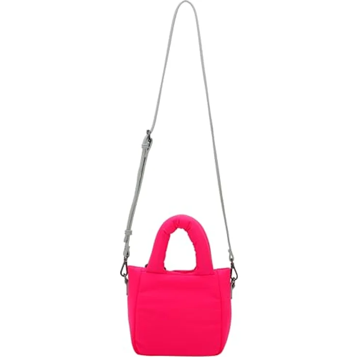 Buffalo Boxy25 Mini Bag, Handtasche aus 100% Nylon in Neon Pink, 17.5 cm x 8 cm x 18 cm – Bild 2