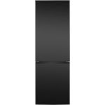 Bomann XXL Kühlschrank mit Gefrierfach 186cm | 60cm breit | Kühlgefrierkombi 4 Ablagen | 40db | KG 7357 schwarz-inox