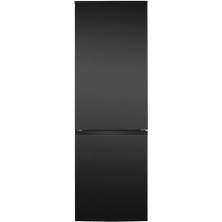 Bomann XXL Kühlschrank mit Gefrierfach 186cm | 60cm breit | Kühlgefrierkombi 4 Ablagen | 40db | KG 7357 schwarz-inox – Bild 1