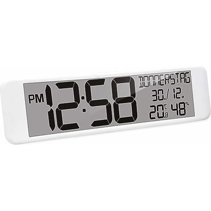 Technoline WS8120 - XXL Funkwanduhr digital, Temperatur- und Luftfeuchteanzeige, 44 cm – Bild 2