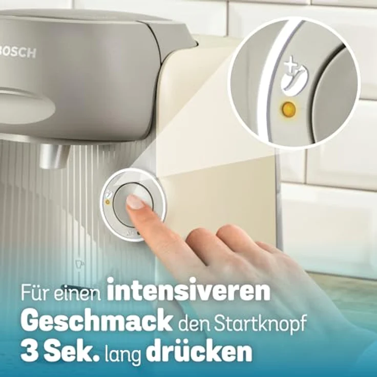 TASSIMO Kapselmaschine Tassimo finesse friendly TAS167P, intensiverer Kaffee auf Kopfdruck, One-Touch Bedienung, über 70 Getränke, platzsparend, Creme – Bild 3