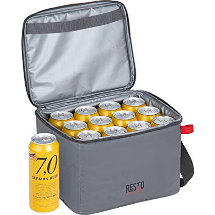 Resto Kühltasche 5506, praktische Kühlbox mit 5,5 l Fassungsvermögen, graue Polyesterfarbe, passive Kühltechnologie – Bild 6