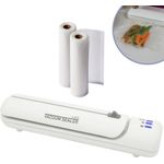 Starlyf Vakuumierer Vacuum Sealer, 30cm Rollenbreite, 140,00W, inkl. 20 Beutel & Rezepte, weiß