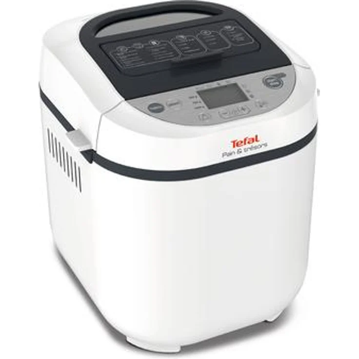 Tefal PF250135, Brotbackautomat mit maximal 1 kg Brotgröße, 700 Watt Leistung, schwarz-weiß, inkl. Messbecher – Bild 1