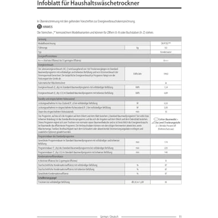 Samsung Wärmepumpentrockner DV90DG52A0ABEG, 9 kg, EEK: A+++, WiFi-SmartThings-App, Hygiene-Programm, Air Refresh, Knitterschutz, Weiß – Bild 2