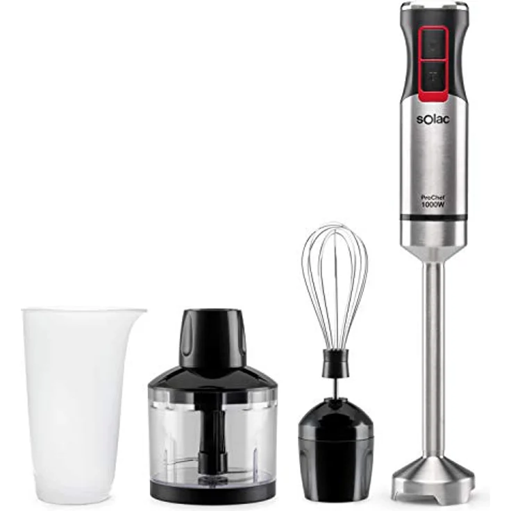 Solac BA5607 Pro Chef Stabmixer, 0,7 L ,1000W, Turbo-Funktion – Bild 2