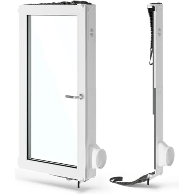 AEG AWKIT5 Premium Window Kit/effiziente Kühlung/energiesparend/passend für alle portablen Klimageräte mit 15 cm Schlauchdurchmesser/grau-weiß – Bild 2