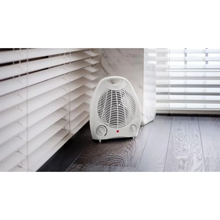 Teesa Heizlüfter TSA8025 3 Funktionsmodi, 2 Heizstufen (1000 W, 2000 W), Einstellbarer Thermostat, Überhitzungsschutz, weiß, 240 V, Heizlüfter – Bild 6