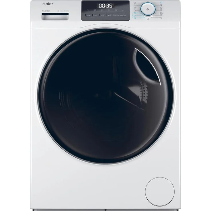 Haier HWD90-BP14929A Waschtrockner Freistehend Frontlader, 9 kg Waschen / 5 kg Trocknen, Energieeffizienzklasse A, Weiß