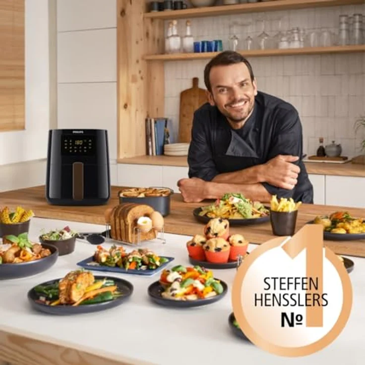 Philips Airfryer 5000 Series Connected HD9255/80, Heißluftfritteuse mit Smart-Funktionen – Bild 3